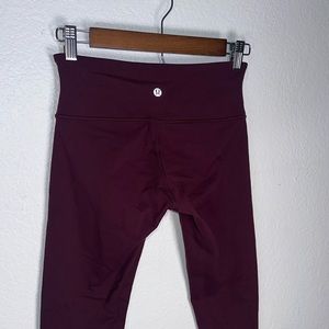 Lululemon Cropped Plum Leggings 4